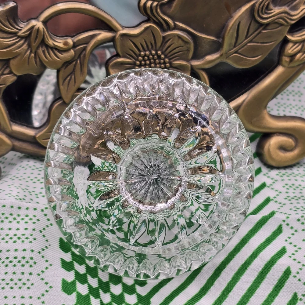 Vintage Clear Crystal Ring Holder Fostoria